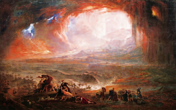 La destruction de Pompéi et Herculanum